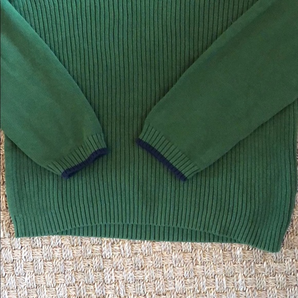 82 Zero Green half zip pullover sweater - Picture 3 of 5